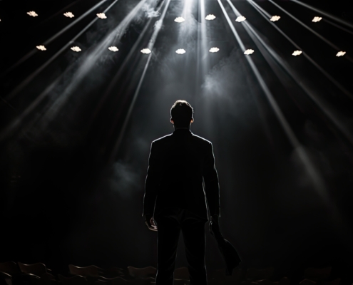 actor theater movie lights